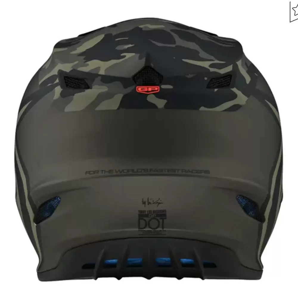 Troy Lee Designs GP Overload Camo Army Green Grey Motocross Helmet 9 Troy Lee Designs GP Overload Camo Army Green Grey Motocross Helmet - Image 9