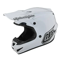 Troy Lee Designs SE4 Polyacrylite Mono White Motocross Helmet -UFO Shop 10949000 01 3