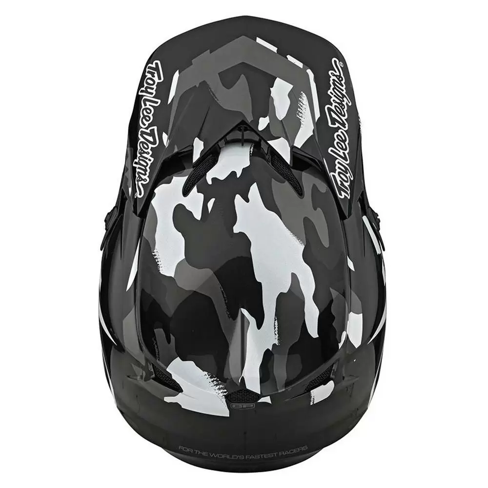 Troy Lee Designs GP Overload Camo Black Grey Replacement Peak 1 Troy Lee Designs GP Overload Camo Black Grey Replacement Peak