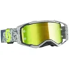 Scott Prospect Grey Dark Grey Yellow Chrome Lens Motocross Goggles