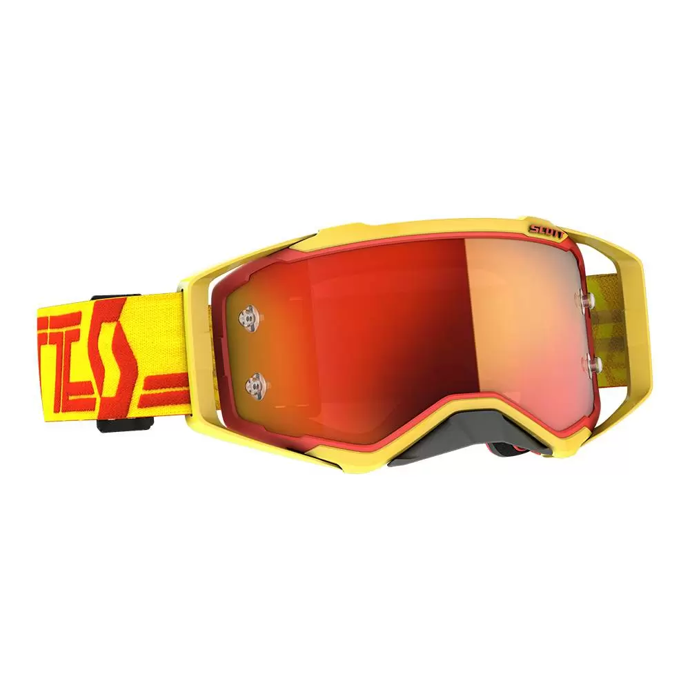 Scott Prospect Yellow Red Orange Chrome Lens Motocross Goggles 1 Scott Prospect Yellow Red Orange Chrome Lens Motocross Goggles