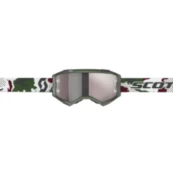 Scott Fury Dark Green White Silver Chrome Lens Motocross Goggles -UFO Shop 272828 7081269 03 jpg