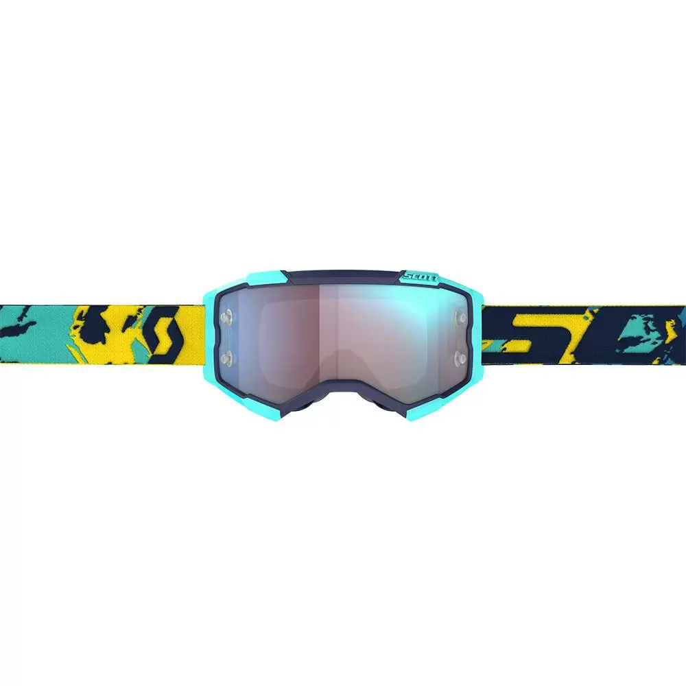 Scott Fury Blue Orange Blue Chrome Lens Motocross Goggles 2 Scott Fury Blue Orange Blue Chrome Lens Motocross Goggles - Image 2
