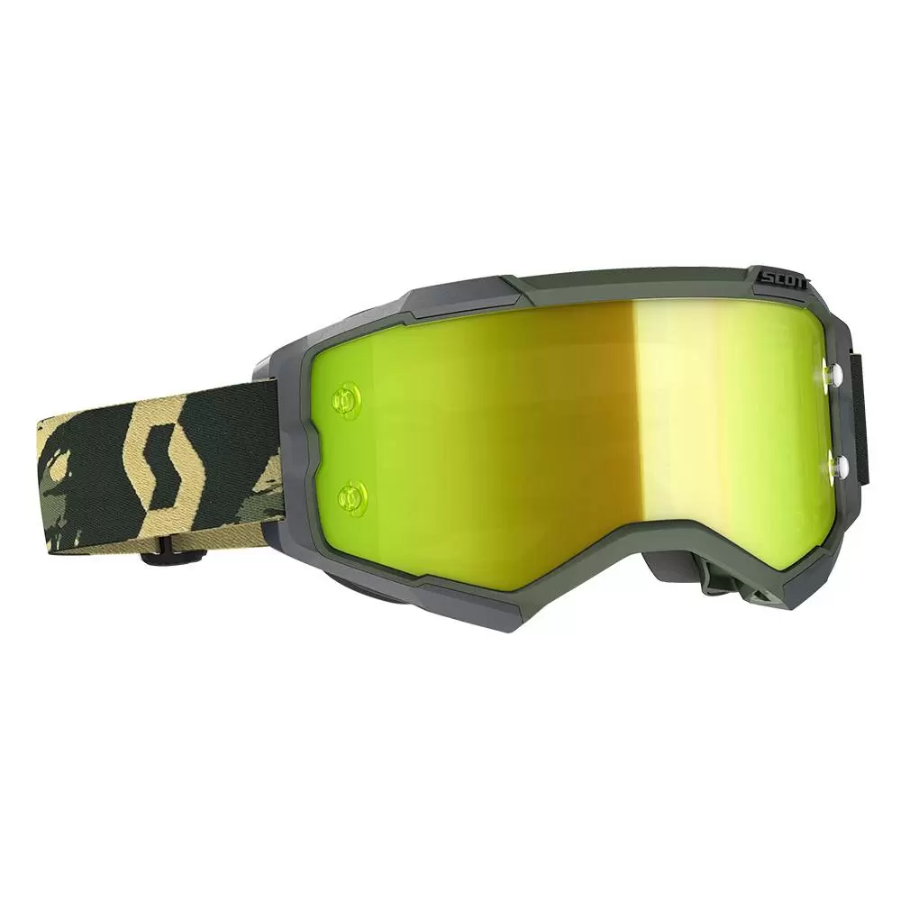 Scott Fury Camo Kaki Yellow Chrome Lens Motocross Goggles 1 Scott Fury Camo Kaki Yellow Chrome Lens Motocross Goggles