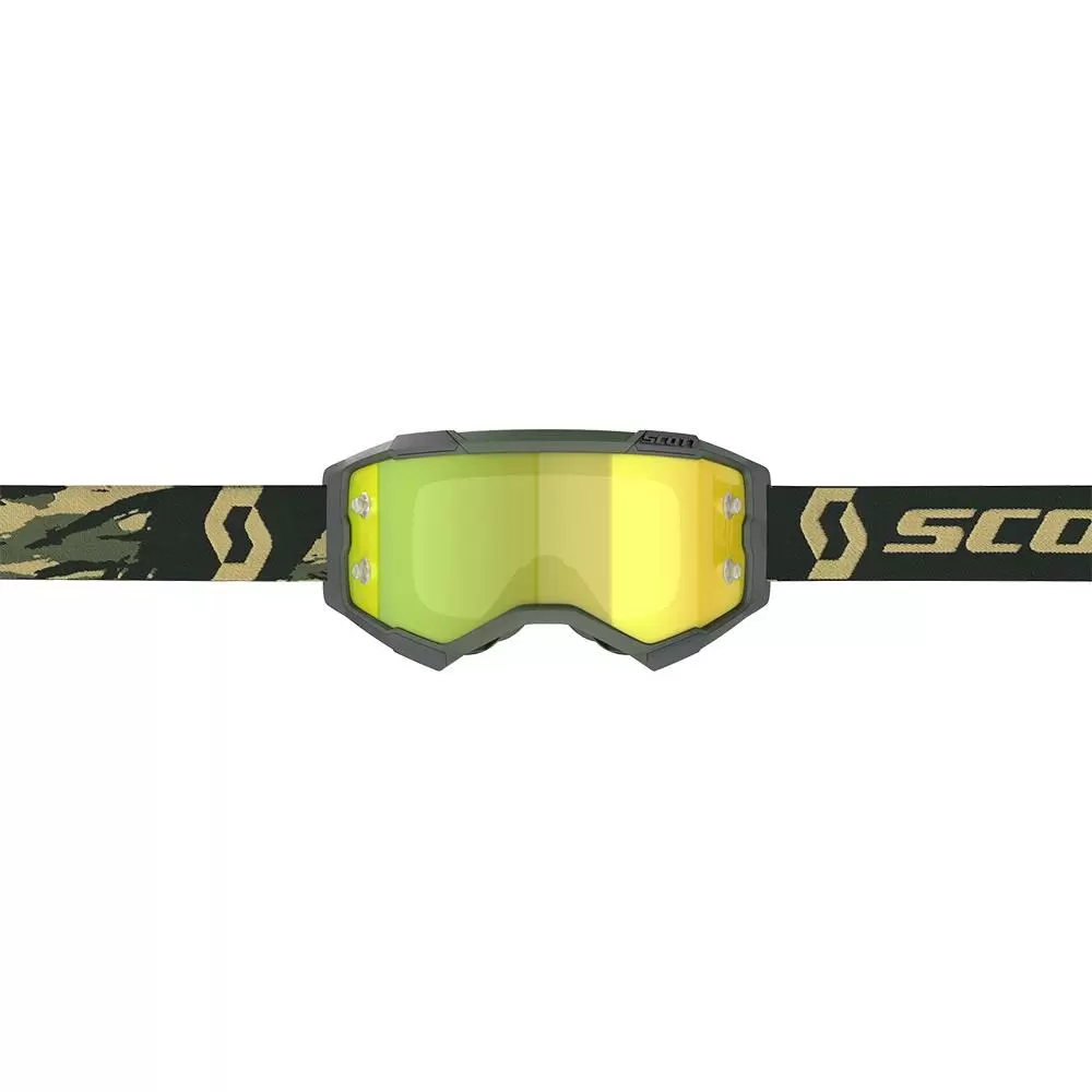 Scott Fury Camo Kaki Yellow Chrome Lens Motocross Goggles 2 Scott Fury Camo Kaki Yellow Chrome Lens Motocross Goggles - Image 2