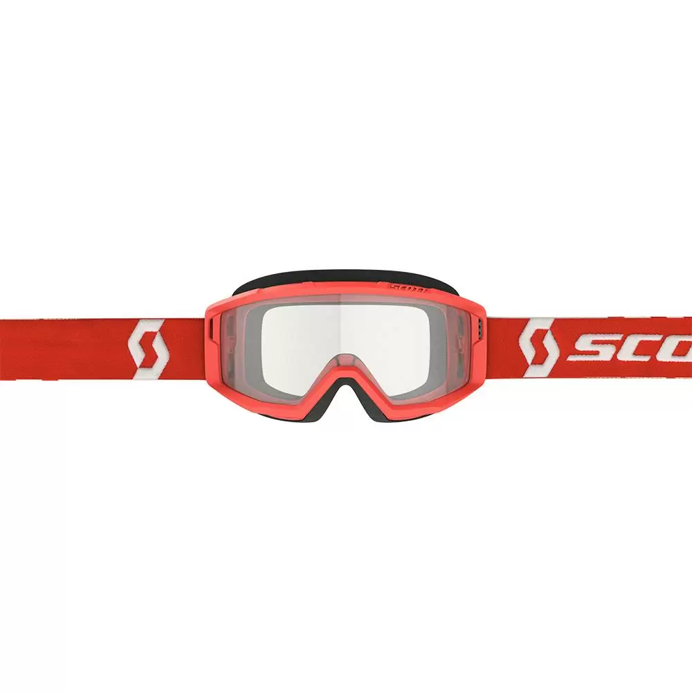 Scott Primal Red Clear Lens Motocross Goggles 2 Scott Primal Red Clear Lens Motocross Goggles - Image 2