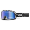 100% Barstow Death Spray Blue Mirror Lens Motocross Goggles
