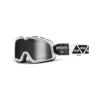 100% Barstow Bonzorro Silver Mirror Lens Motocross Goggles