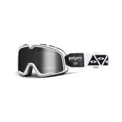 100% Barstow Bonzorro Silver Mirror Lens Motocross Goggles