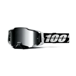 100% Armega Renen S2 Silver Mirror Lens Goggles