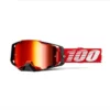 100% Armega Red Red Mirror Lens Goggles