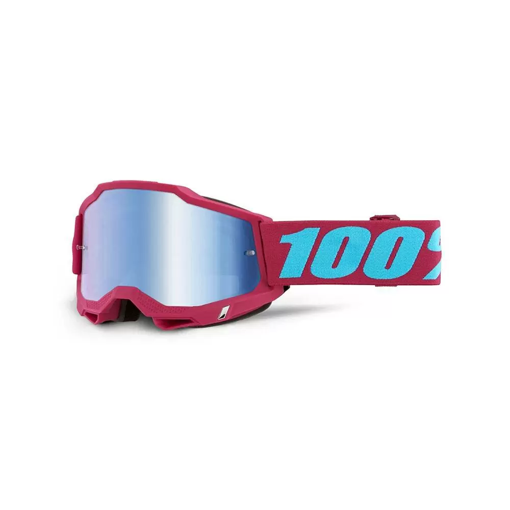 100% Accuri 2 Excelsior Blue Mirror Lens Goggles 1 100% Accuri 2 Excelsior Blue Mirror Lens Goggles