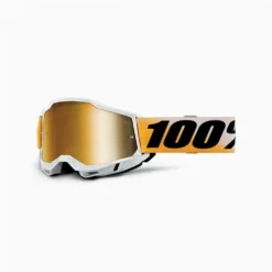 100% Accuri 2 Shiv True Gold Mirror Lens Goggles