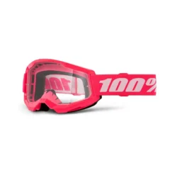100% Strata 2 Pink Clear Lens Goggles