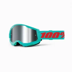 100% Strata 2 Maupiti Silver Mirror Lens Goggles