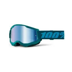 100% Strata 2 Stone Blue Mirror Lens Goggles