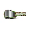 100% Strata 2 War Camo Silver Mirror Lens Goggles
