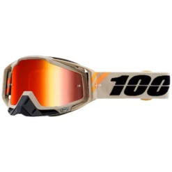 100% Racecraft Goggles Poliet / Red Mirror Lens