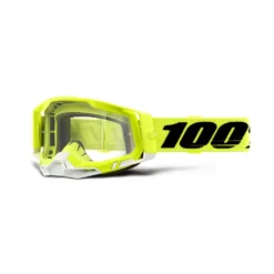 100% Racecraft 2 Yellow Clear Lens Goggles