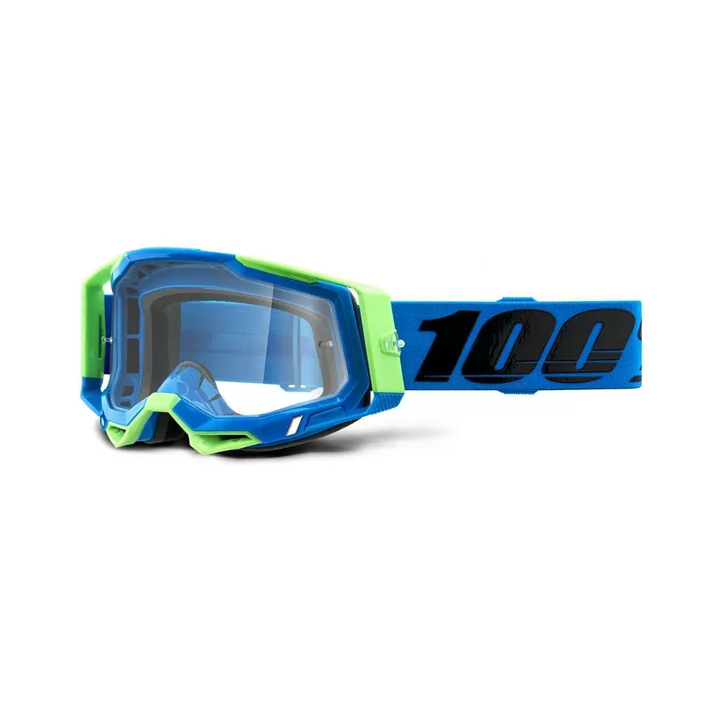 100% Racecraft 2 Fremont Blue Mirror Lens Motocross Goggles 4 100% Racecraft 2 Fremont Blue Mirror Lens Motocross Goggles - Image 4