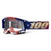 100% Racecraft 2 United Clear Lens Goggles