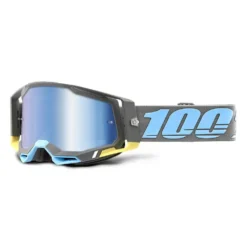 100% Racecraft 2 Trinidad Blue Mirror Lens Goggles