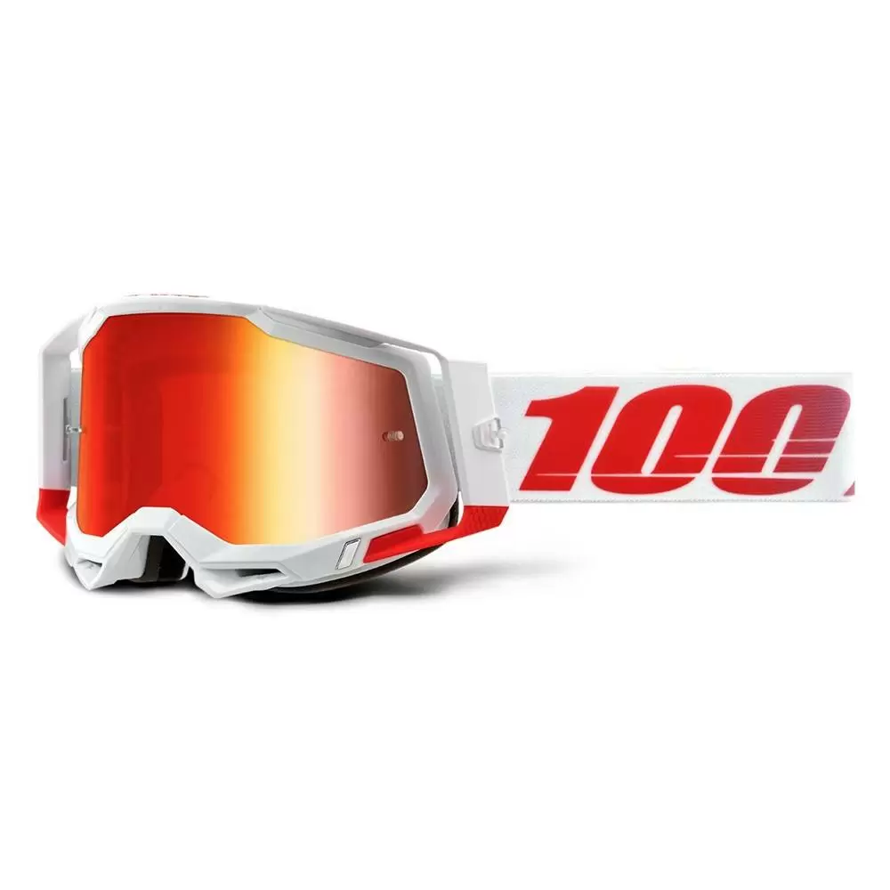 100% Racecraft 2 St-Kith Red Mirror Lens Motocross Goggles 2 100% Racecraft 2 St-Kith Red Mirror Lens Motocross Goggles - Image 2