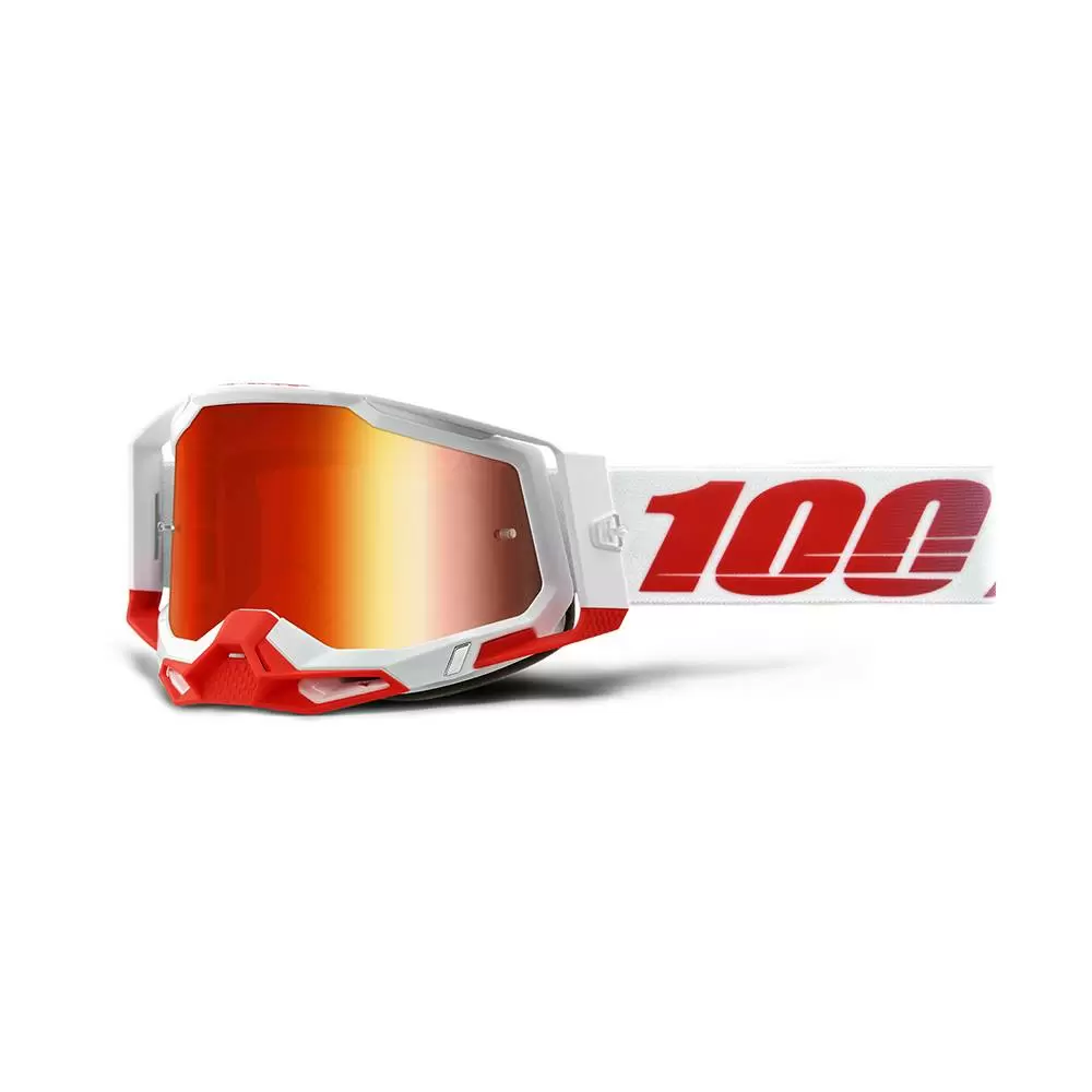100% Racecraft 2 St-Kith Red Mirror Lens Motocross Goggles 1 100% Racecraft 2 St-Kith Red Mirror Lens Motocross Goggles