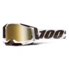100% Racecraft 2 Snowbird True Gold Mirror Lens Goggles