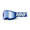 100% Accuri 2 Blue Mirror Lens Goggles