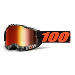 100% Accuri 2 Geospace Red Mirror Lens Motocross Goggles