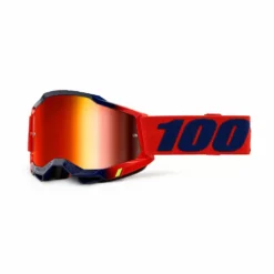 100% Accuri 2 Kearny Red Mirror Lens Motocross Goggles