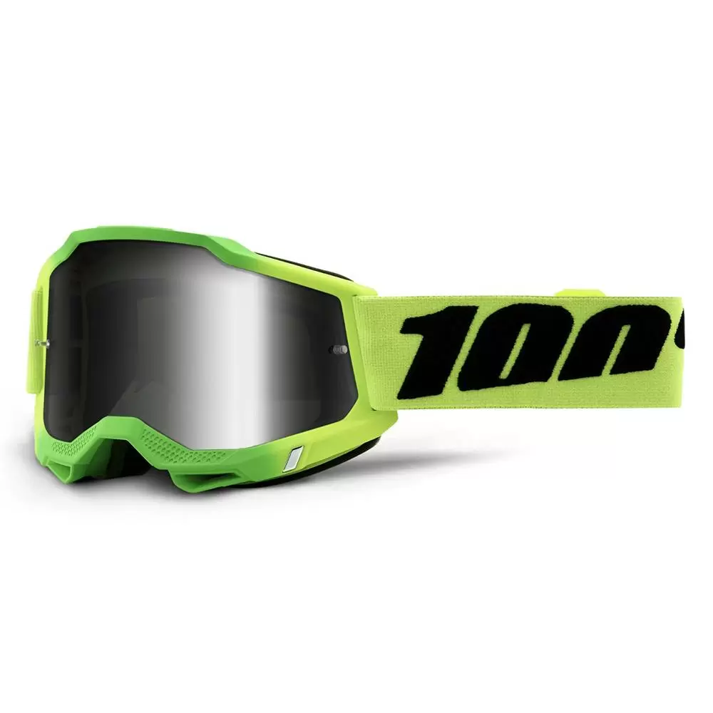 100% Accuri 2 Travis Silver Mirror Lens Motocross Goggles 1 100% Accuri 2 Travis Silver Mirror Lens Motocross Goggles
