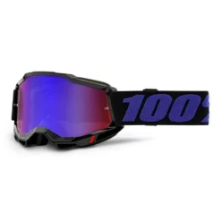 100% Accuri 2 Moore Red Blue Mirror Lens Motocross Goggles