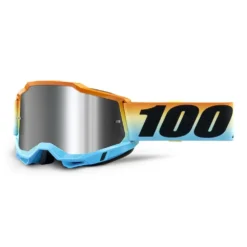100% Accuri 2 Sunset Flash Silver Mirror Lens Goggles