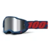 100% Accuri 2 Odeon Flash Silver Mirror Lens Motocross Goggles
