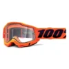 100% Accuri 2 Orange Clear Lens Enduro MTB Goggles