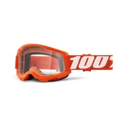100% Strata 2 Goggles Orange / Clear Lens