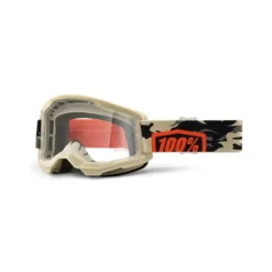 100% Strata 2 Kombat Clear Lens Goggles
