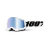 100% Strata 2 Everest Blue Mirror Lens Goggles