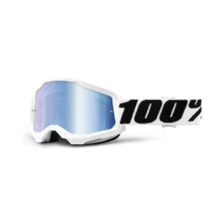 100% Strata 2 Everest Blue Mirror Lens Goggles
