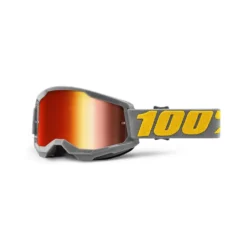 100% Strata 2 Izipizi Red Mirror Lens Goggles