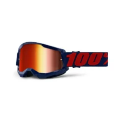 100% Strata 2 Masego Red Mirror Lens Goggles