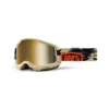 100% Strata 2 Kombat Gold Mirror Lens Goggles