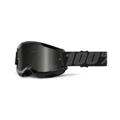 100% Strata 2 Sand Goggles Black / Smoke Lens
