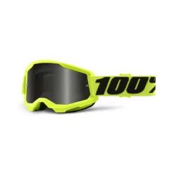 100% Strata 2 Sand Goggles Yellow / Smoke Lens