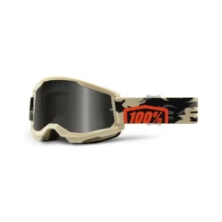 100% Strata 2 Sand Goggles Kombat / Smoke Lens