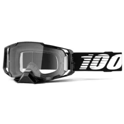 100% Armega Goggle Black Essential / Clear Lens