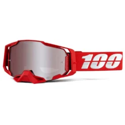 100% Armega Goggle War Red / HiPER Mirror Silver Lens