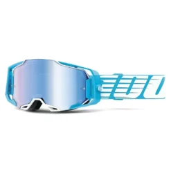 100% Armega Oversized Sky Blue Mirror Lens Goggles